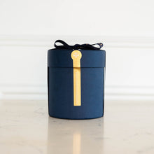 Load image into Gallery viewer, Eid Mubarak Macadamia & Milk Chocolate Dark Blue Small Hat Box | Wedgewood Nougat