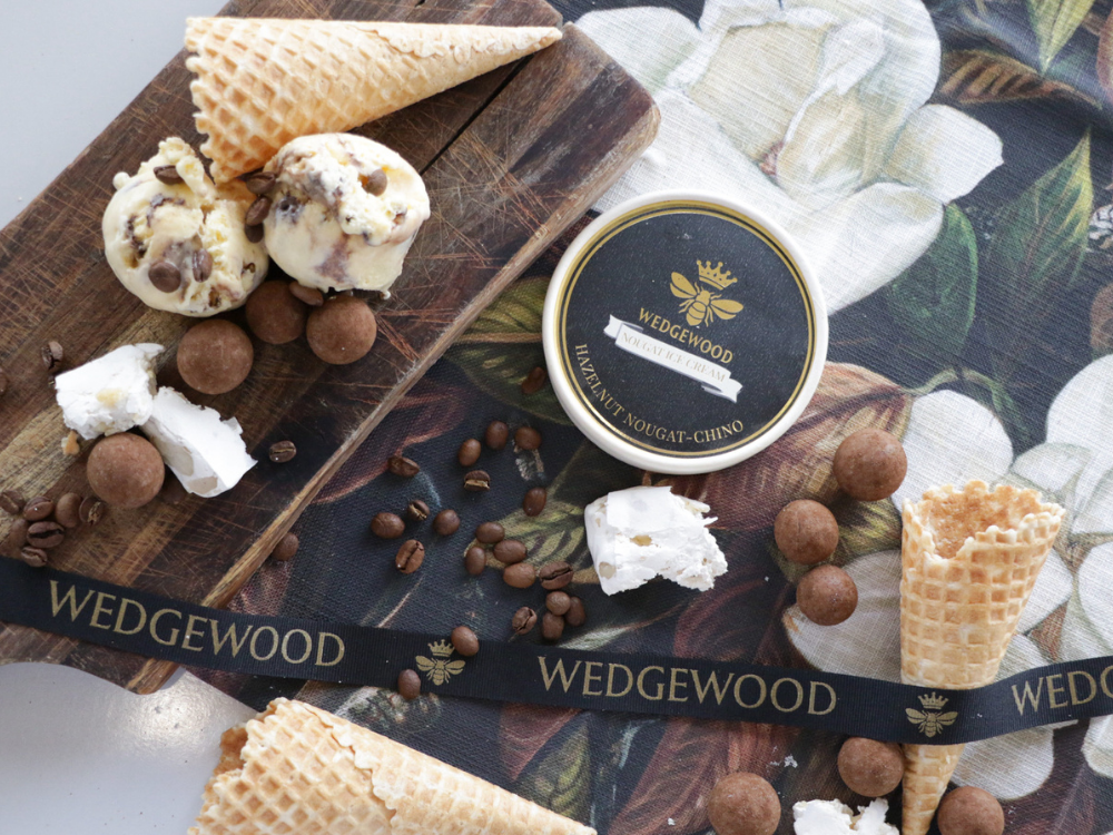 Hazelnut Nougat-Chino Ice Cream