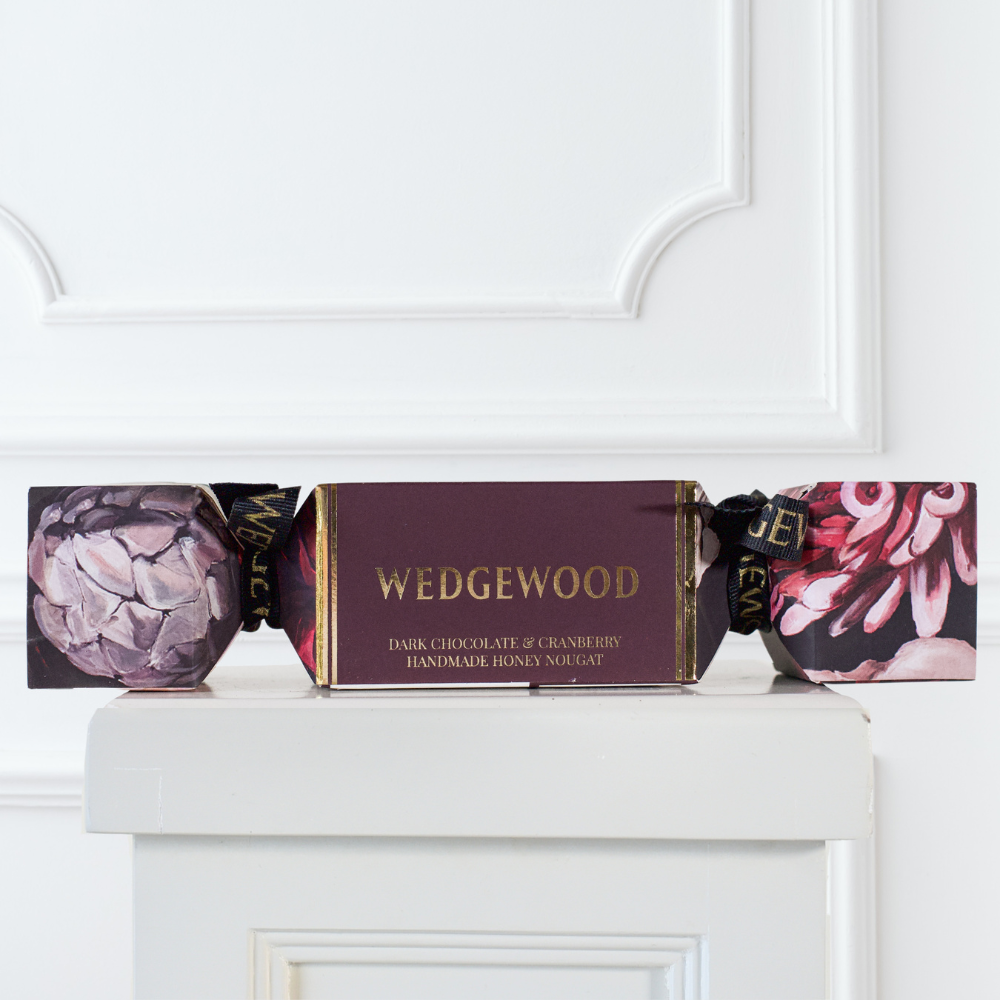 Small Dark Choc & Cranberry Honey Nougat Cracker - 3 bon bons | Wedgewood Nougat