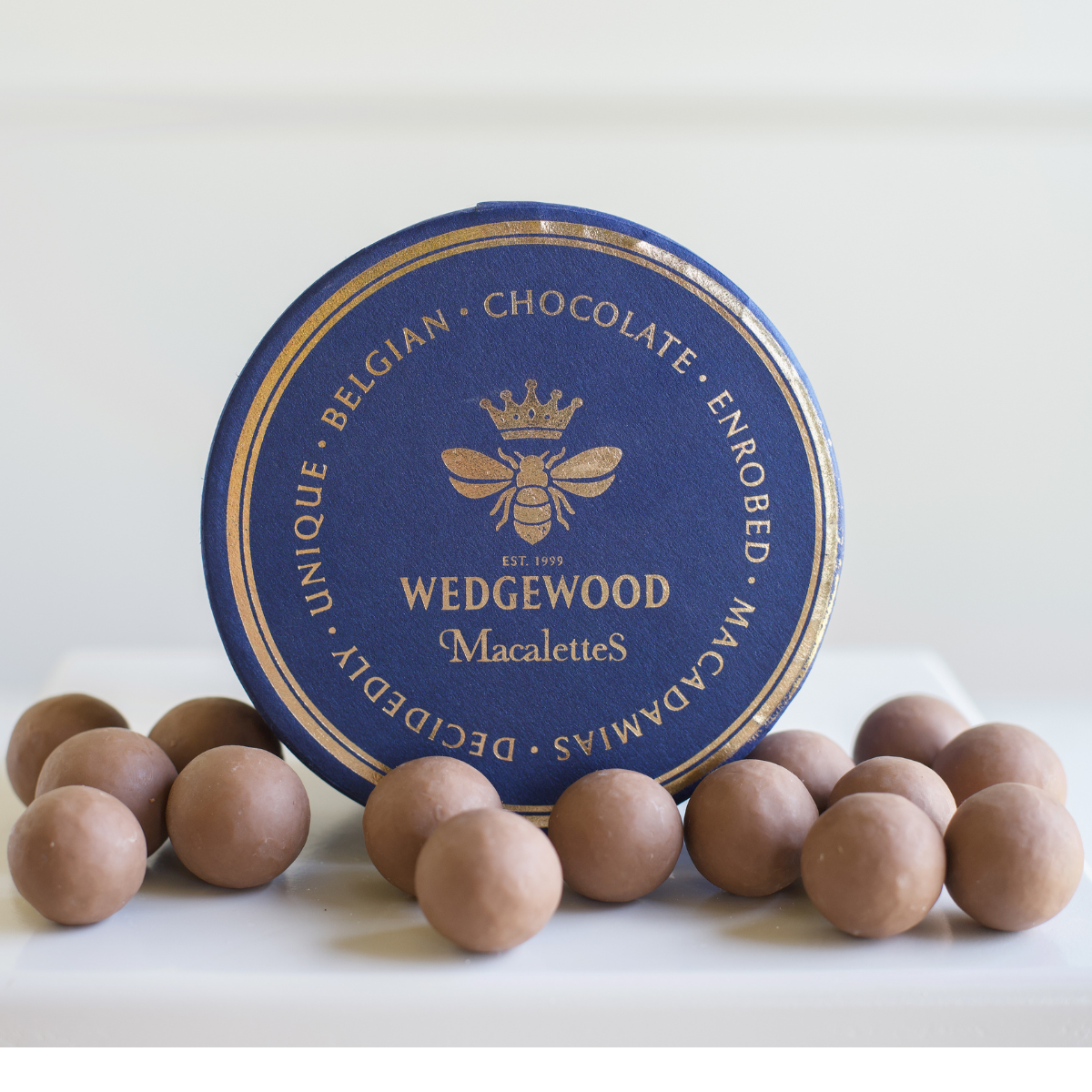 Buy 3 get the 4th FREE on Macalettes Hat Box - Milk Belgian Chocolate & Sea Salt 4 | Wedgewood Nougat