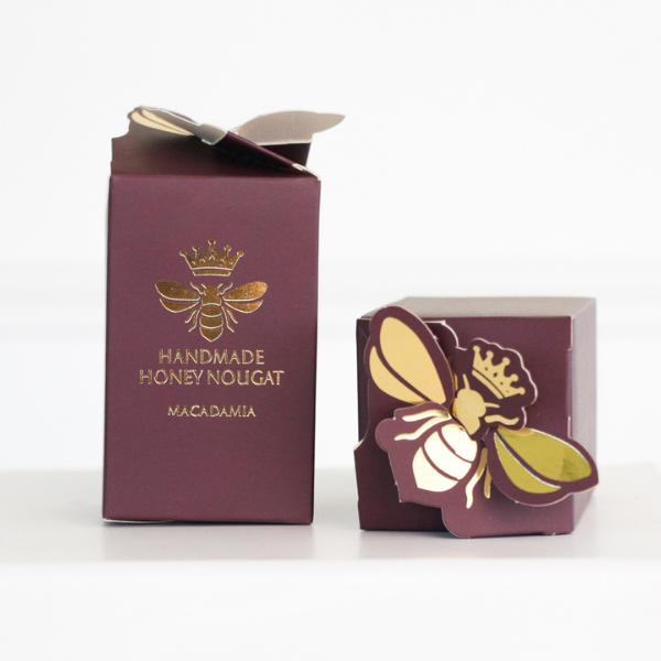 Macadamia Burgundy Honey Bees - 24 Units