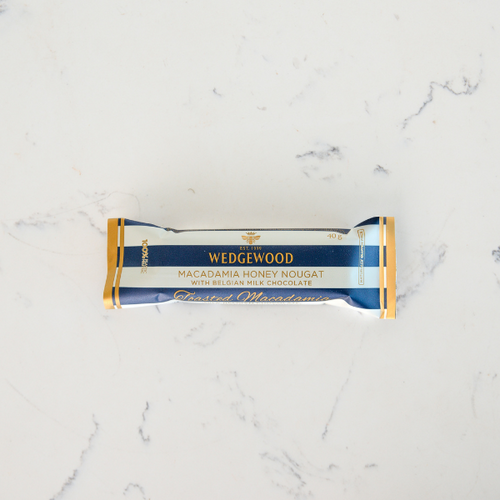 Milk Chocolate & Macadamia Handmade Honey Nougat Bar 40g | Wedgewood Nougat