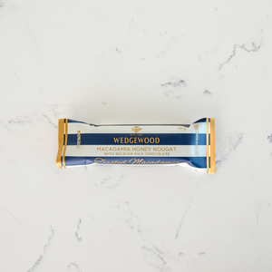 Milk Chocolate & Macadamia Handmade Honey Nougat Bar 40g | Wedgewood Nougat