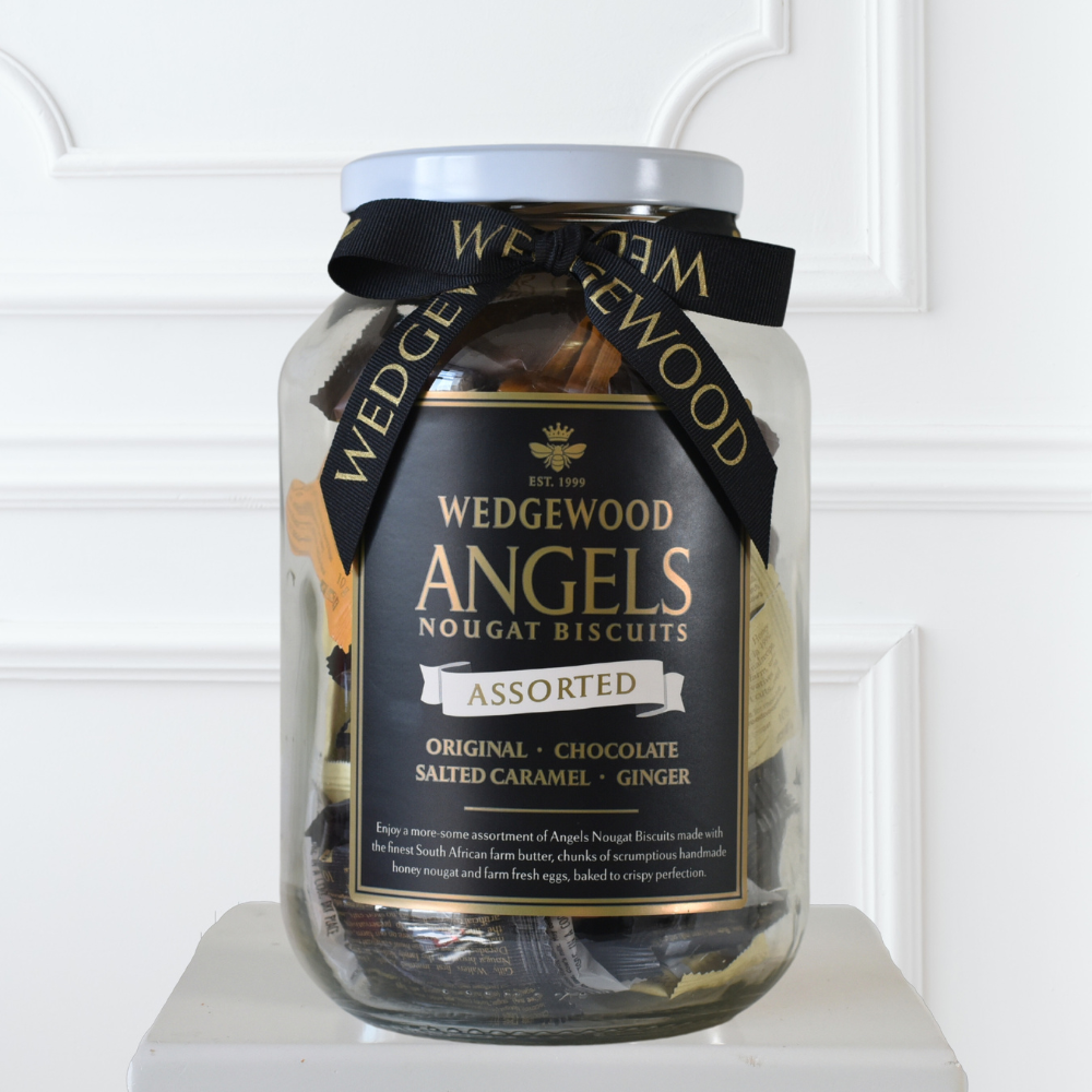 Angels Nougat Biscuit Jar