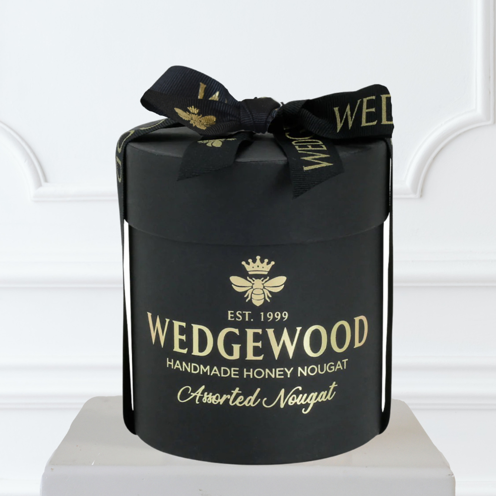 Wedgewood Honey Nougat 20 x Assorted Bon Bons - Black - Small Hat Box