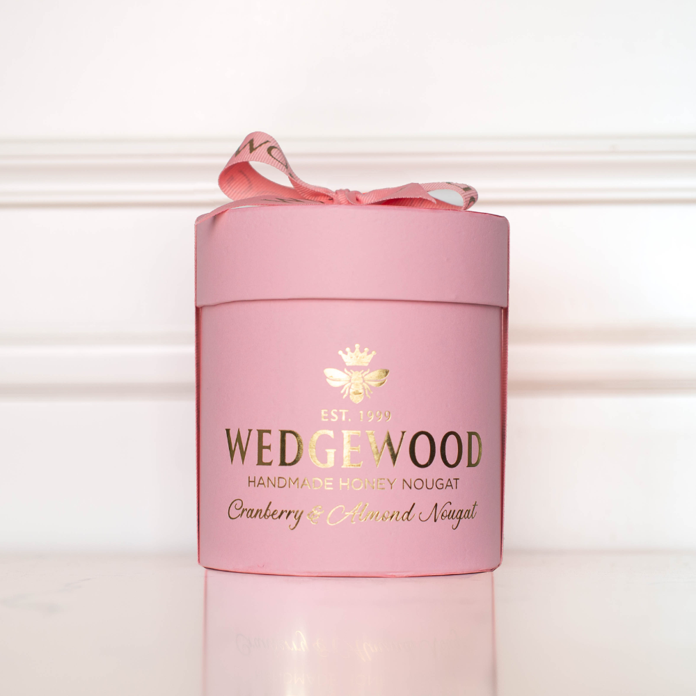 Cranberry & Almond Small Hat Box (Ex-Factory Price) | Wedgewood Nougat