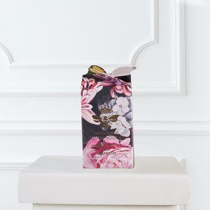 Floral Bonbonniere Box containing x 2 Dark Choc & Cranberry Honey Nougat Bon Bons | Wedgewood Nougat
