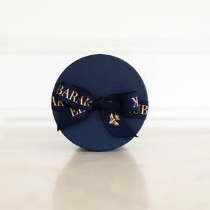 Eid Mubarak Dark Blue Small Hat Box - Macadamia & Milk Chocolate