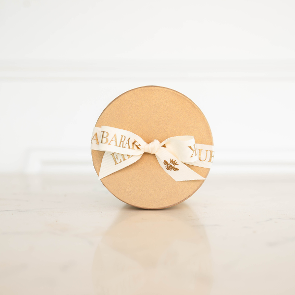 Eid Mubarak Macadamia Gold Small Hat Box | Wedgewood Nougat