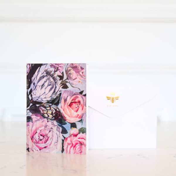 Floral A6 Greeting Card - Parkhurst | Wedgewood Nougat