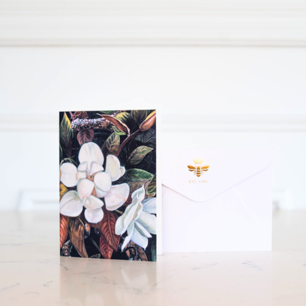 Floral A6 Greeting Card - V&A | Wedgewood Nougat