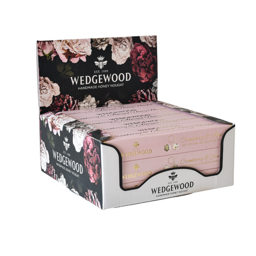 Handmade Honey Nougat 100g Cranberry & Almond Boxed Bars x15 | Wedgewood Nougat