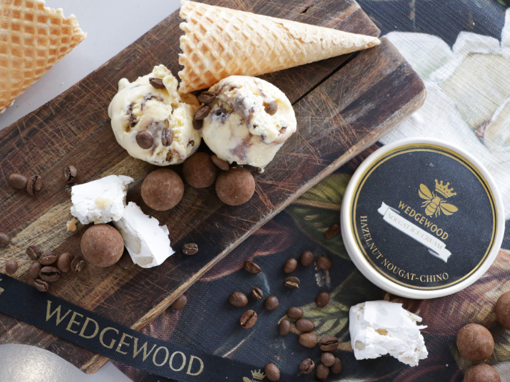 Hazelnut Nougat-Chino Ice Cream