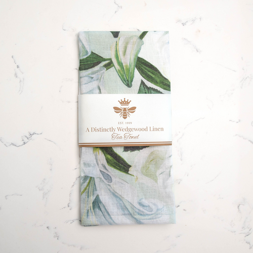 Lourensford Linen Tea Towel | Wedgewood Nougat