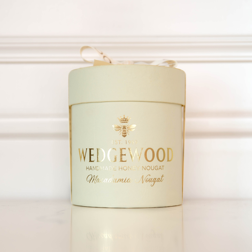 Macadamia Cream Small Hat Box (Ex-Factory Price) | Wedgewood Nougat