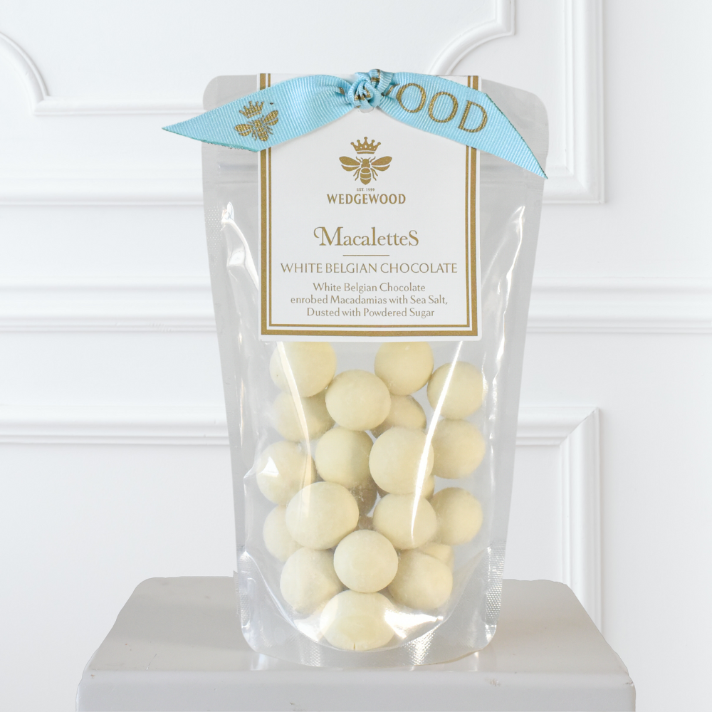 White Belgian Chocolate & Sea Salt Enrobed Macadamias Macalettes