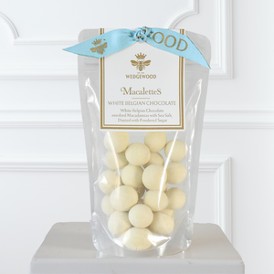 Macalettes - White Belgian Chocolate & Sea Salt - Enrobed Macadamias