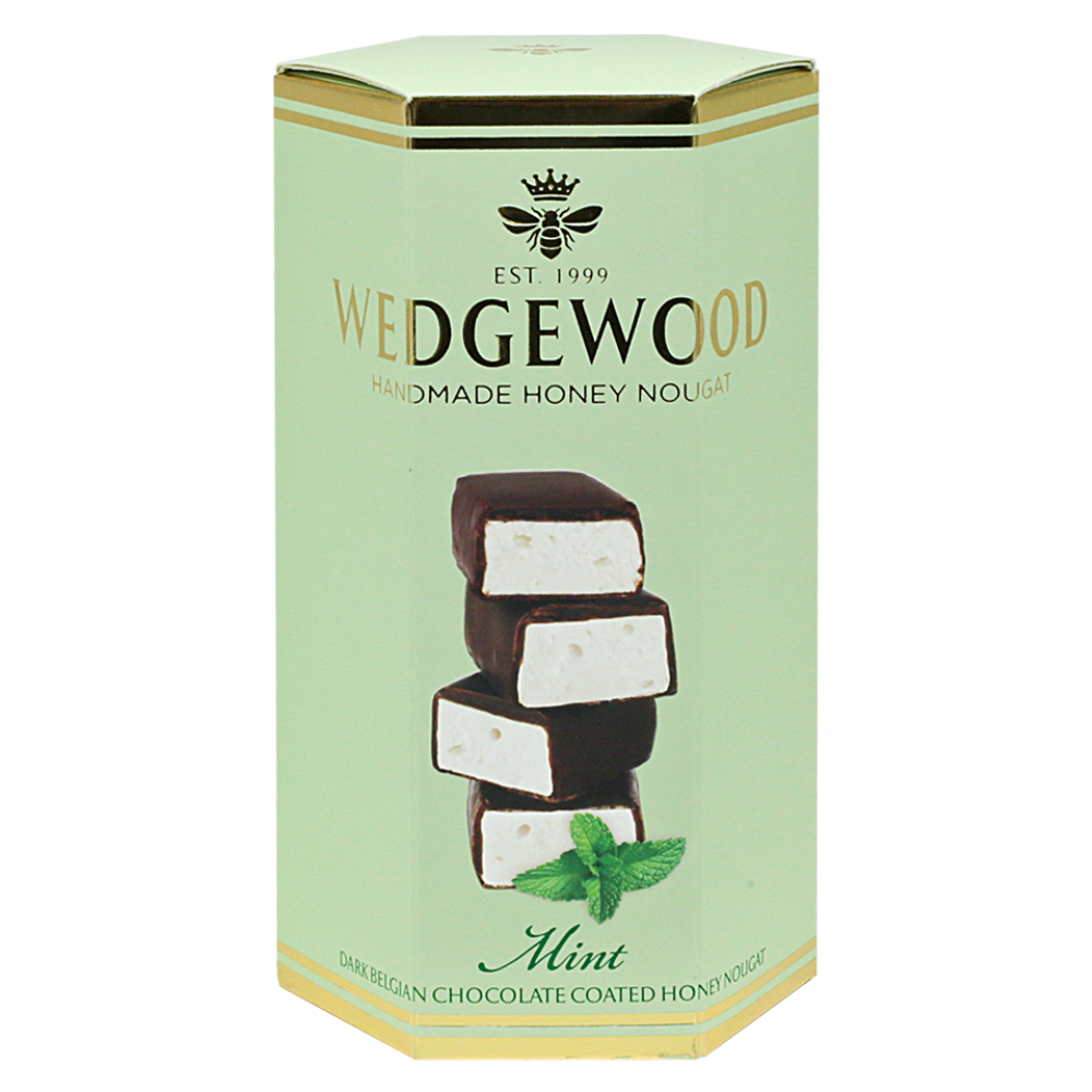 Handmade Honey Nougat Gift Box with 10 Dark Chocolate & Mint Bon Bons