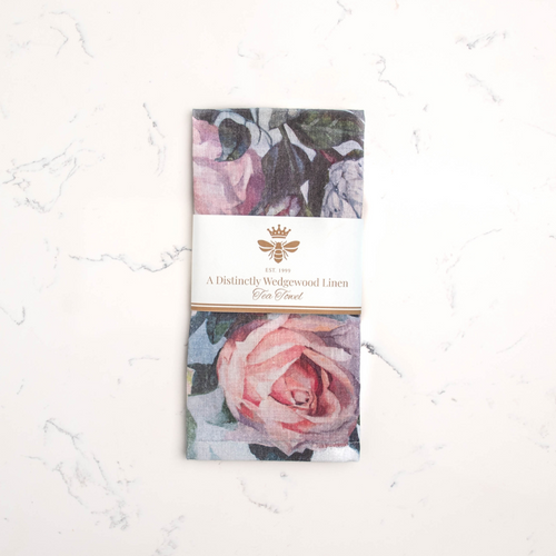 Parkhurst Linen Tea Towel | Wedgewood Nougat