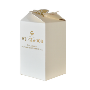 Wedgewood Handmade Cream Bonbonniere Box containing x 2 Macadamia Honey Nougat Bon Bons