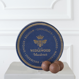 Wedgewood Macalettes Hat Box - Milk Belgian Chocolate & Sea Salt