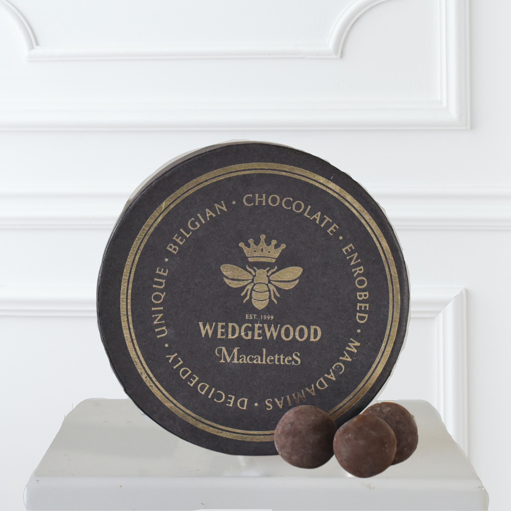 Buy 3 get the 4th FREE on Macalettes Hat Box - Wedgewood Macalettes Hat Box - Milk & White Belgian Chocolate Mochaccino 2 | Wedgewood Nougat