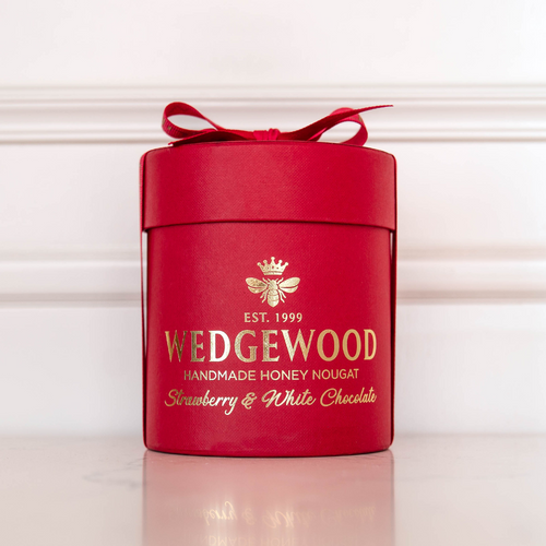 Strawberry & white Chocolate Nougat Small Hat Box | Wedgewood Nougat