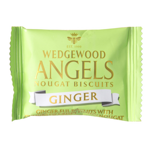 Angels Honey Nougat Biscuits - Ginger Single Serving 10g (Box of 60) | Wedgewood Nougat
