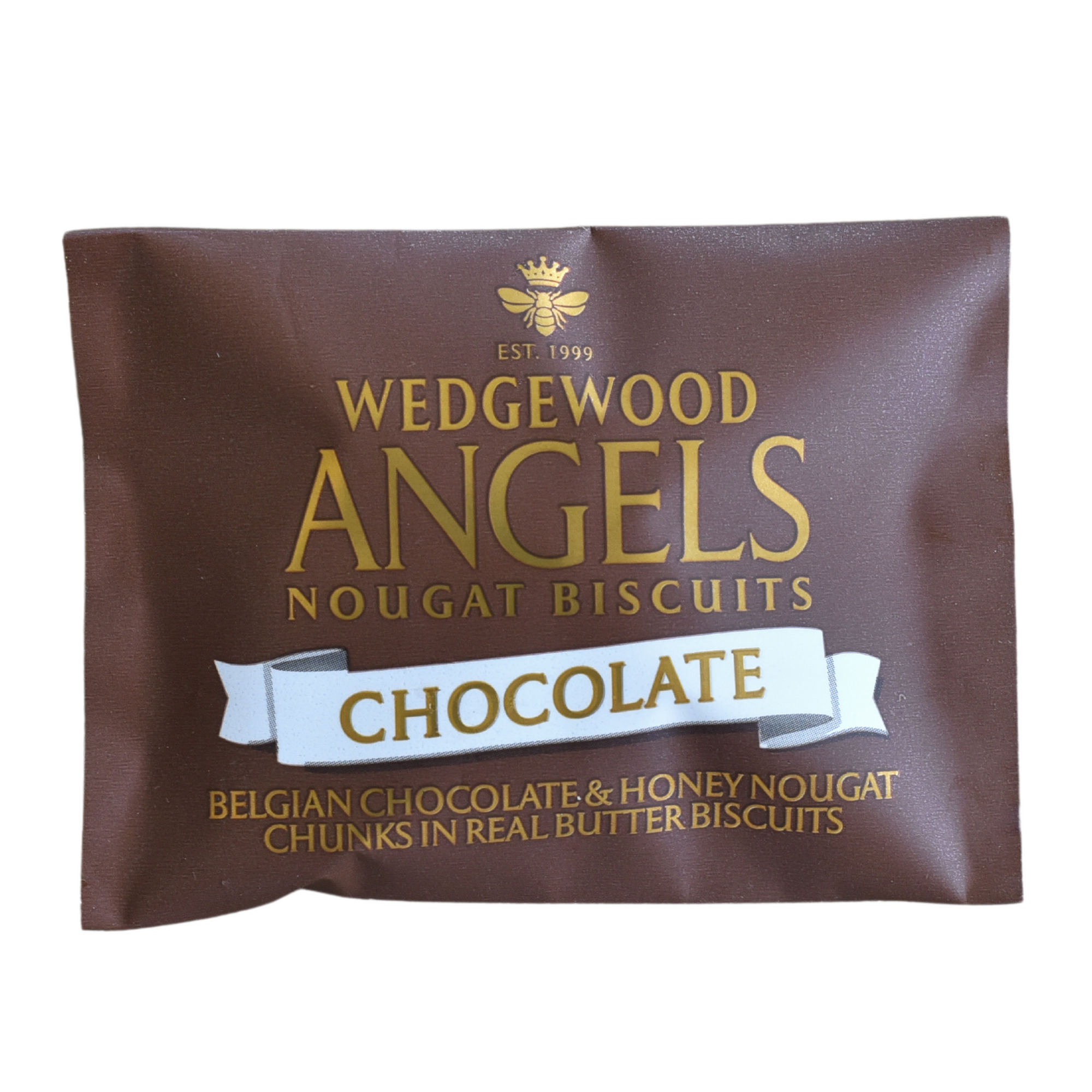 Angels Honey Nougat Biscuits - Belgian Chocolate Single Serving 10g (Box of 60)