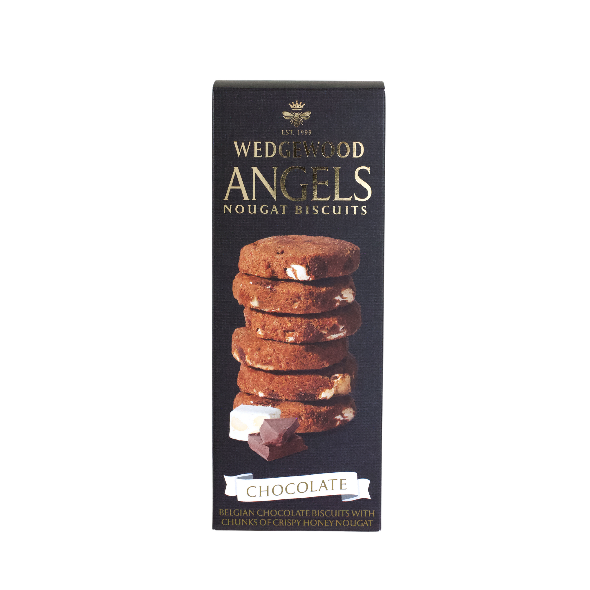 Angels Honey Nougat Biscuits - Belgian Chocolate 150g