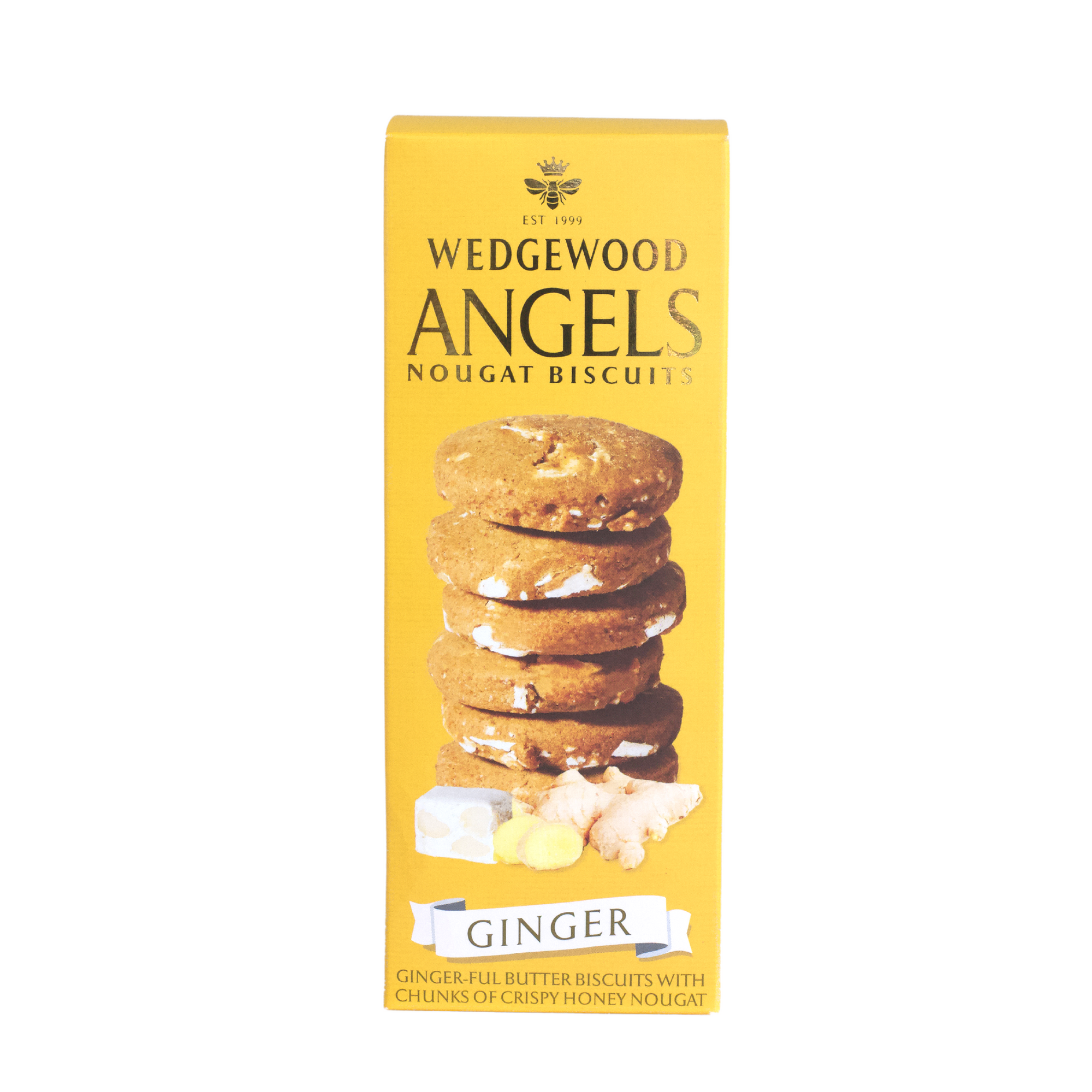 Angels Honey Nougat Biscuits - Ginger 150g