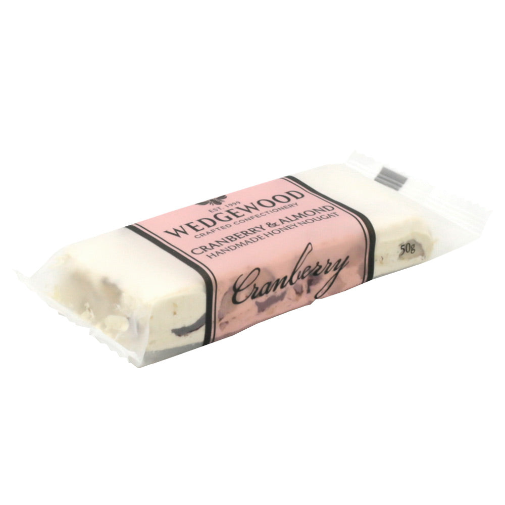 Cranberry & Almond Handmade Honey Nougat 50g Bar