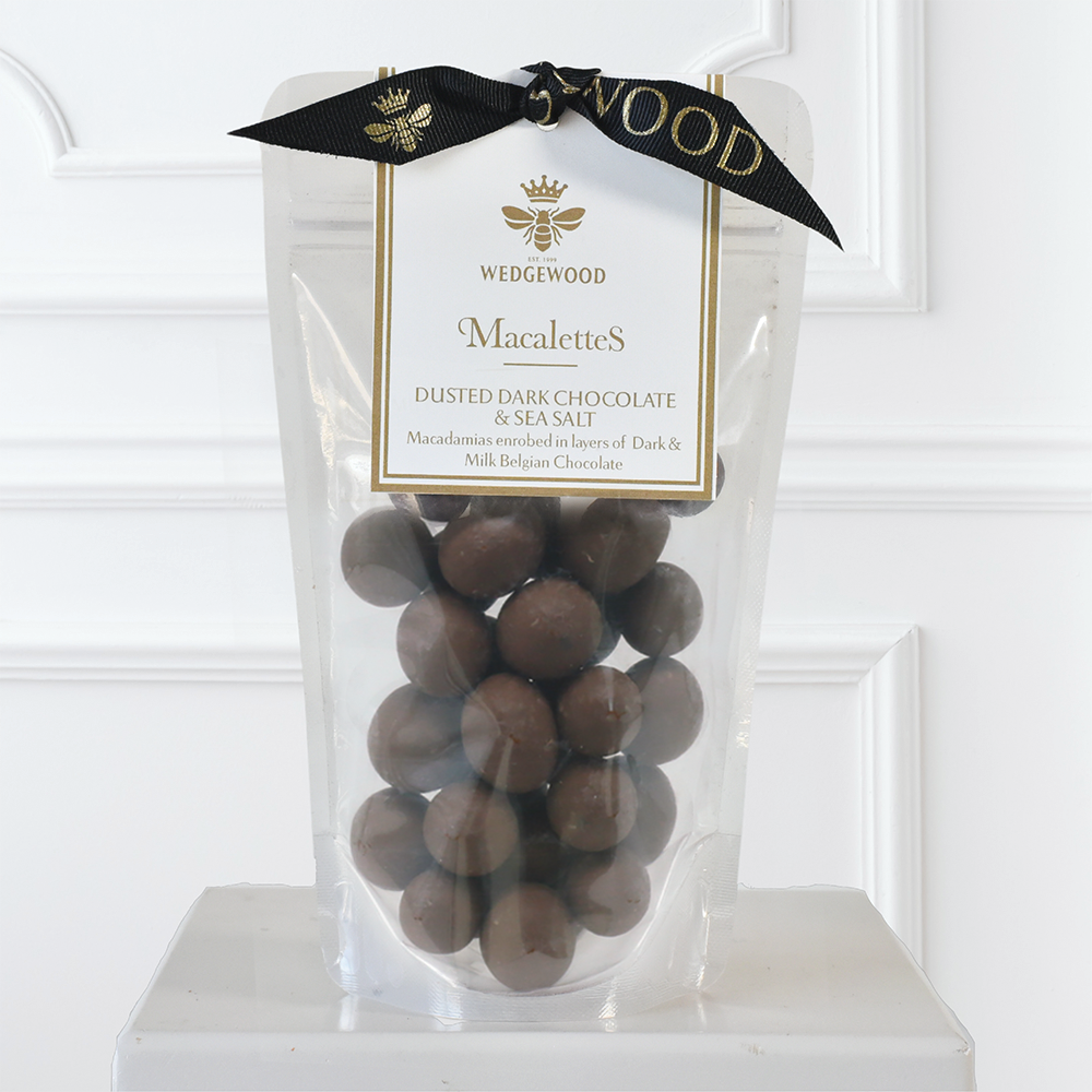 Macalettes - Dusted Dark Belgian Chocolate - Enrobed Macadamias