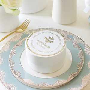 Buy 3 get the 4th FREE on Macalettes Hat Box - White Belgian Chocolate & Sea Salt 7 | Wedgewood Nougat