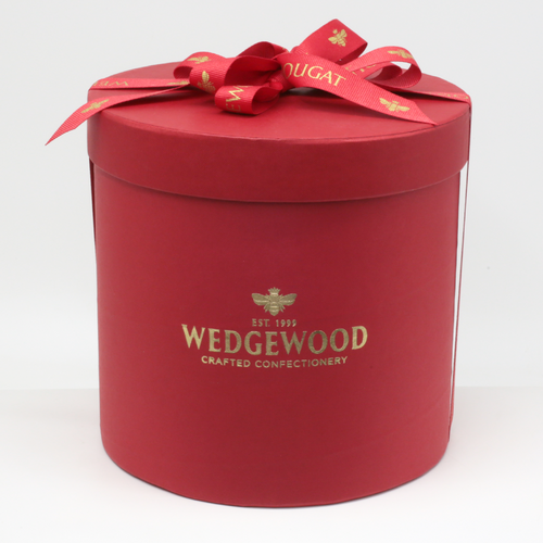 Wedgewood Nougat Wedgewood Handmade Honey Nougat 120 x Strawberry and White Chocolate Bon Bons - Medium Hatbox