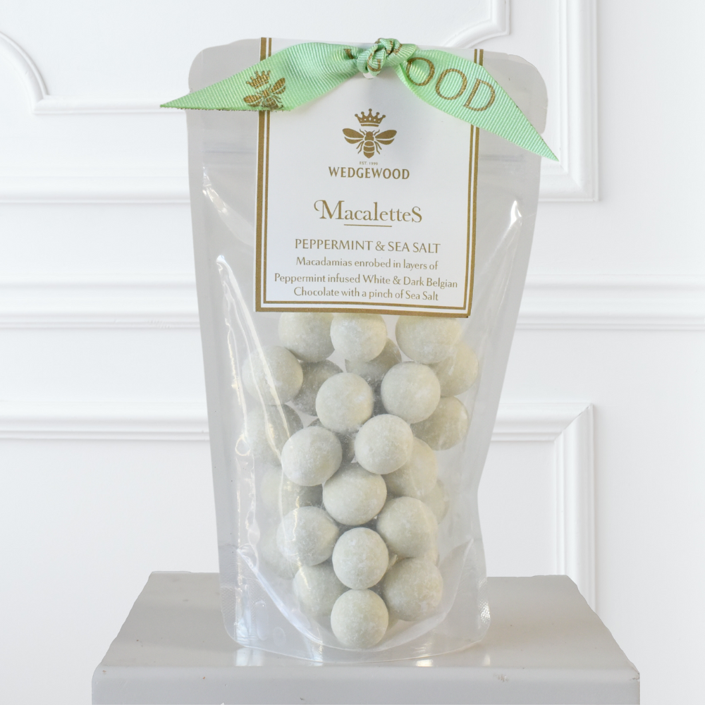 White and Dark Belgian Chocolate Peppermint & Sea Salt - Macalettes | Wedgewood Nougat