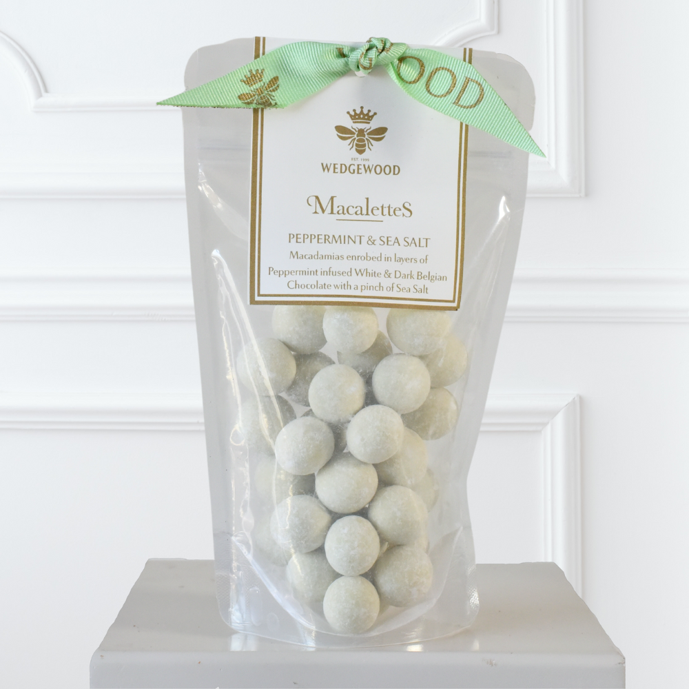 White and Dark Belgian Chocolate Peppermint & Sea Salt  - Macalettes