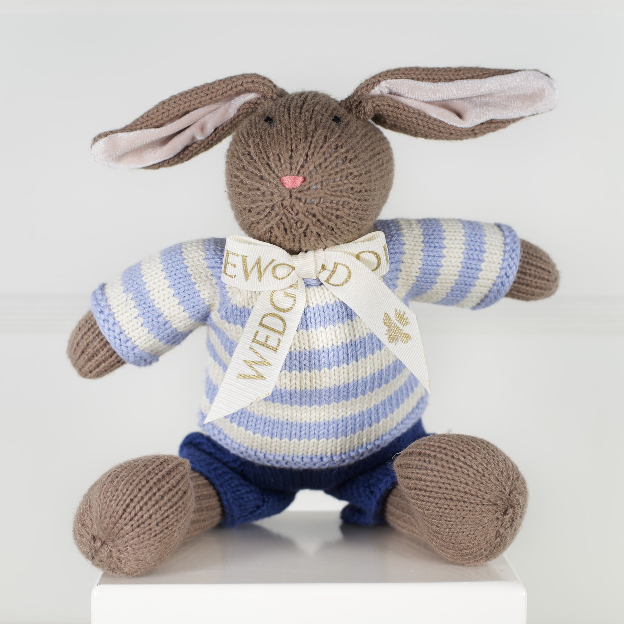 Wedgewood Heirloom Rabbit - Boy Blue Stripe | Wedgewood Nougat