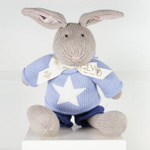 Wedgewood Heirloom Rabbit - Bouncing Boy - Blue Star