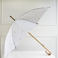 Load image into Gallery viewer, Wedgewood Bee insignia White Umbrella
