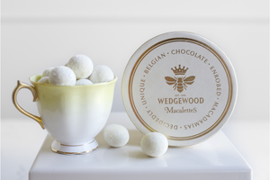 Buy 3 get the 4th FREE on Macalettes Hat Box - White Belgian Chocolate & Sea Salt 8 | Wedgewood Nougat